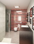 Wizualizacja 3d łazienki- widok ogólny